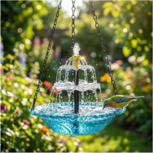 HYCCRAFT 3-Tier Solar Bird Bath Fountain